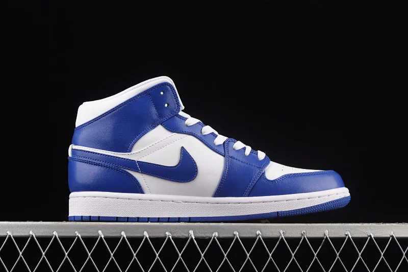 All categories Air Jordan Jordan series basketball shoes Air Jordan 1 Mid Air Jordan 1 Mid AJ1 Joe 1 Kentucky Blue Zhongbang basketball shoes BQ6472-104
